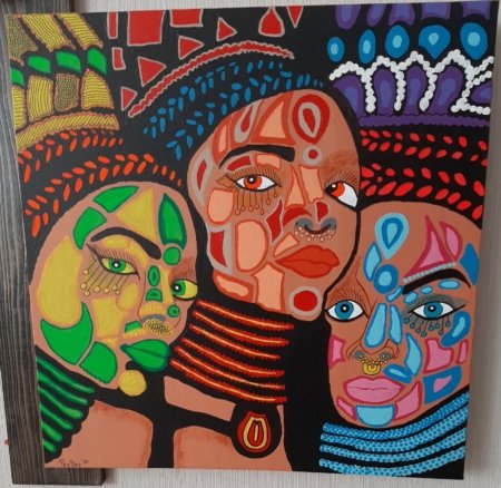 Three colored People