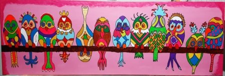 Fantasy Vogels op een Tak