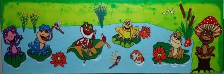 Fantasy Kikkers in Vijver