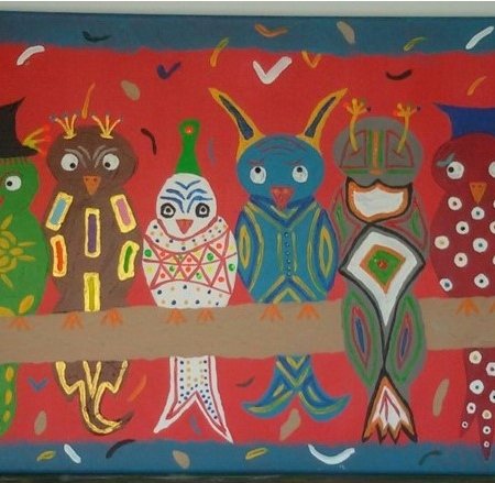 Fantasy Vogels op een Stok (2)